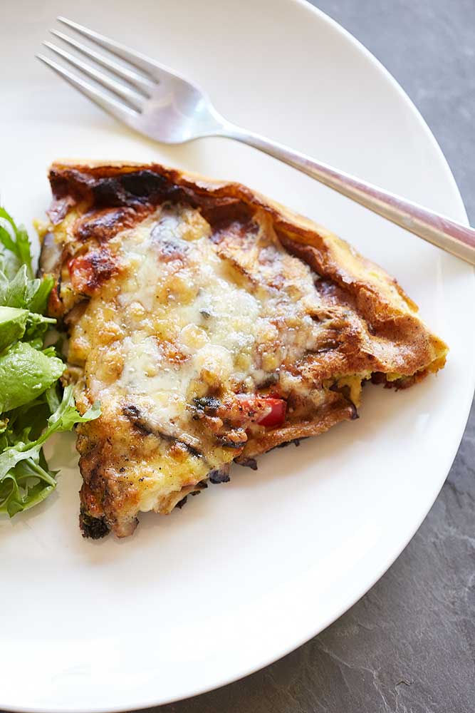 Shiitake Mushroom Frittata, Naturally Gluten Free + Heart Healthy